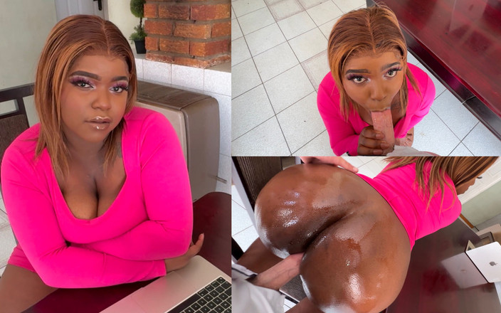 BootyClapper187: 従順な黒人秘書が白人の上司に犯され、中出しされる