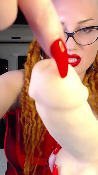 CBT JOI długi czerwony Nails.mp4