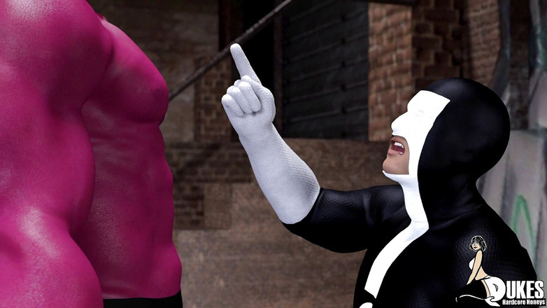 Dukes Hardcore Honeys: 巨乳supervillain取得積によって巨大なディック老人