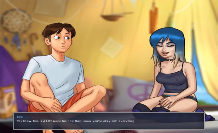 Hentai World: Summertime saga - 학생과 섹스하는 밤