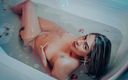 Kylei Ellish: Romantic and wet masturbation in the bathtub for you, with...