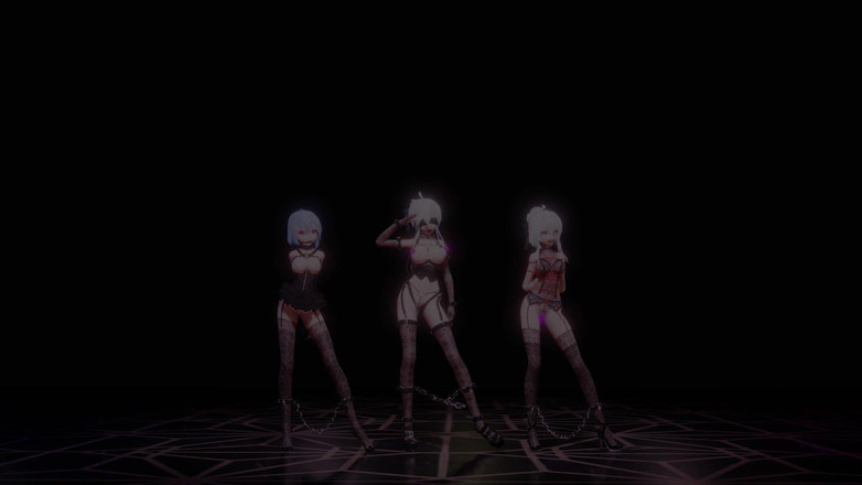 MikuMotion: [mmd] voce debole genio allenamento tre persone contenzione saltare uovo...