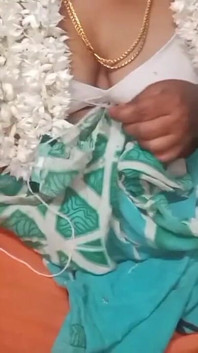 Tamilische hausfrau, heißer romantischer sex im schlafzimmer
