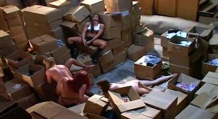 Outdoor pervs: Hardcore lesbians use toys for every hole