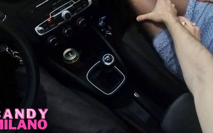 Candy Milano: Відео від першої особи, краля з Tinder знята і відтрахана в машині після вечірки
