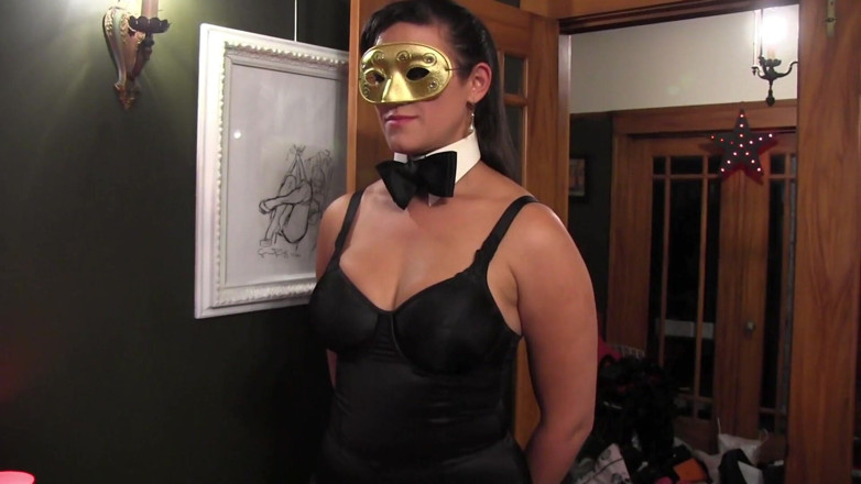 Girl on Girl: Kinky babes in costume use toys to please each other...