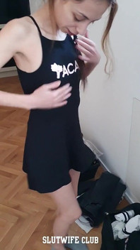 Bts Heat: Cock-hungry Slut Candie Cross Slips Into Tight Black Dress & Jerks Me off on Camera
