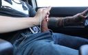 Jess Tony squirts: Stepsister Helps Me Cum While Driving (handjob Cumshot)