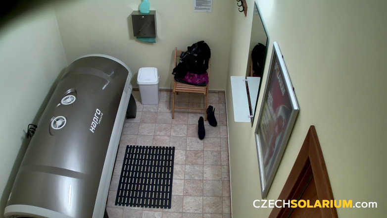 Czech Solarium: Czech Solarium 43: Sexy Blonde Strips for the Cameras
