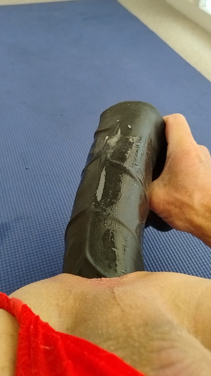 dragontrainer5: Трансдрессер-транс выпуклый живот с большим анальным дилдо