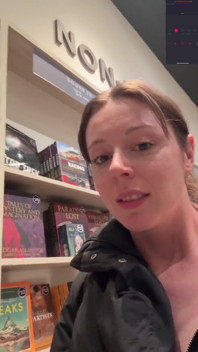 Shopping for Books with My Vibrator in! Hopefully I Don't Cum Too Loud!