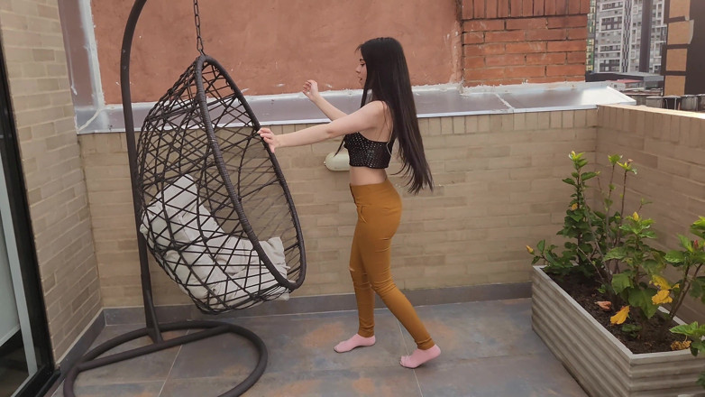 Jopy sex: Sex in Public, He Fucks His Coworker on the Terrace