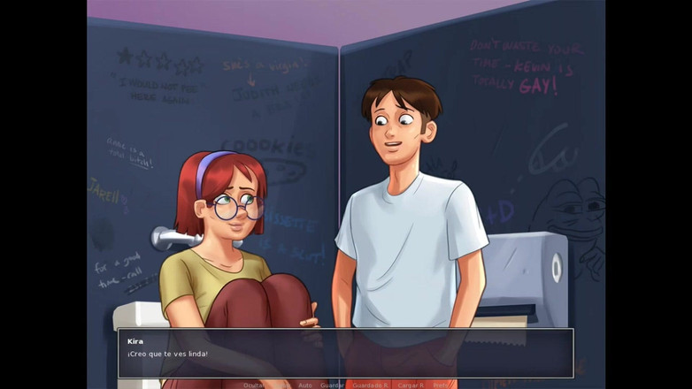 HotSummer117: Summertime saga cap 32 - mein freund berührt meinen schwanz im badezimmer