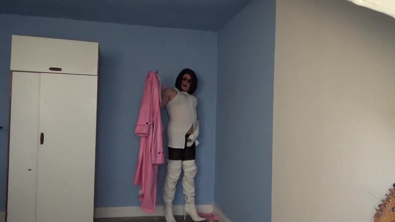 Leather Kirsten: Pelle rosa e bianca