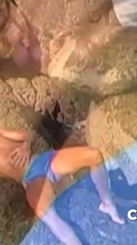 Two Sexy Latino Boys Fucking Bareback in Beach for Fun Exhib