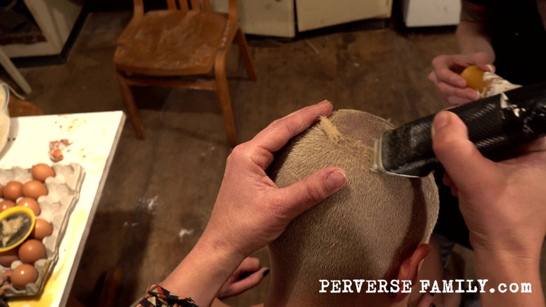 Perverse Family: Perverse Family 34.2 (season 3) Consensual Head Shave Domme Scene