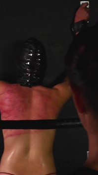 Slave Mila's Caning and Whipping Punishment in Double Domination by Mistress Roxy and Lady Amber