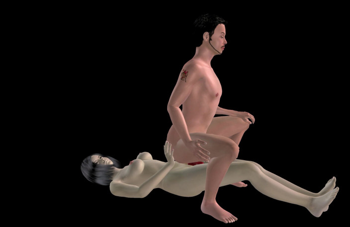 RenderLust: 애니메이션 3D 포르노 - 아름다운 소녀의 엉덩이에 스트랩을 묶는 아시아 남자