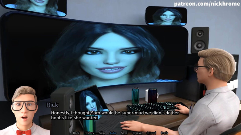 Visual Novels: SexBot 74 - all the cum out for you