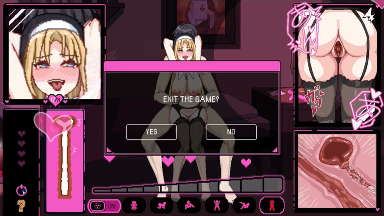 NSFWOtaku: Hentai Game - kirchen-hentai-sexszenen (rika die unzüchtige nonne, heldin) - der Zensor