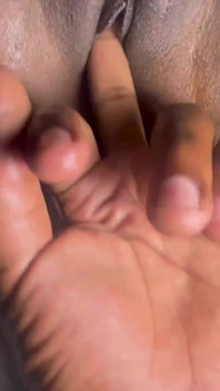 Fingering in Ebony Pussy