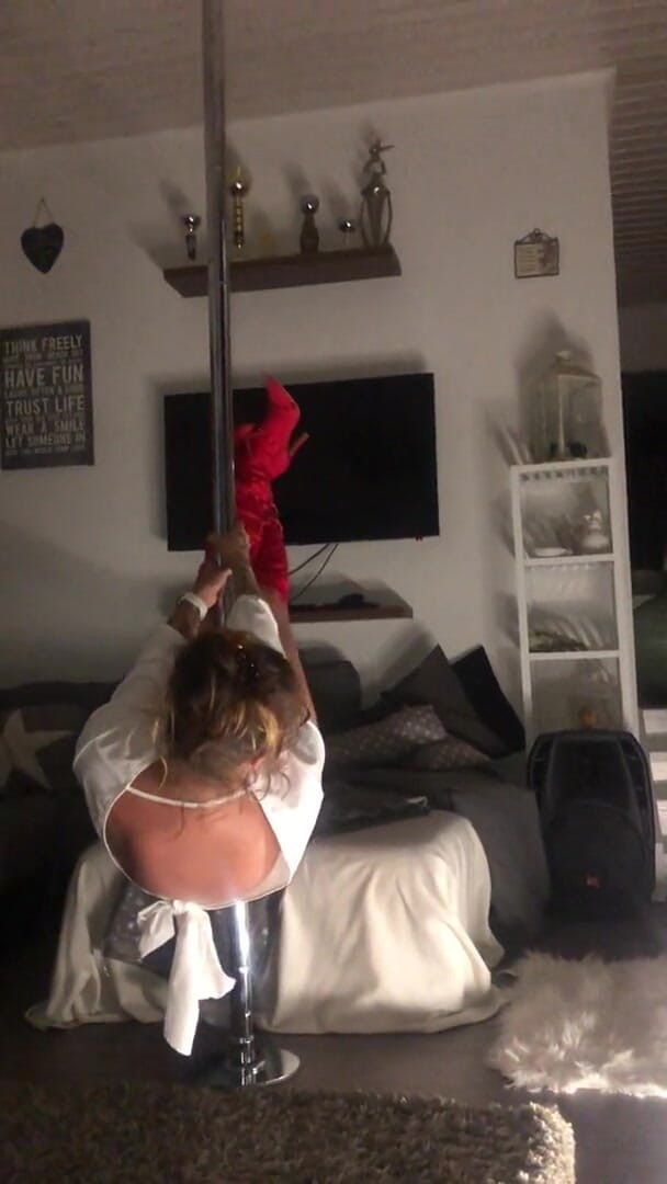 BaDayDream BambiAmbita: BambiAmbitas horny striptease with pole