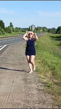 Jogo minha calcinha na estrada