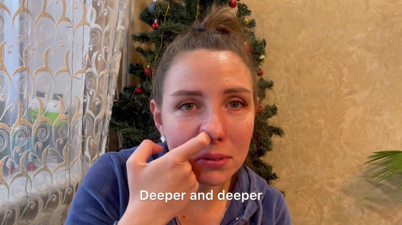 Hottie goddess: Nostril škádlení pocitu vnitřního nosu