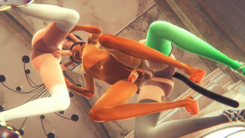 Yaoitube: Yaoi femboy - Simon चर्च में दो महिलाओं के लड़कों के साथ तीन लोगों वाली चुदाई