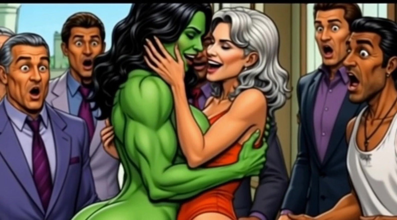Octopussy Lovers Club: 섹시한 She-hulk 누드. 만화
