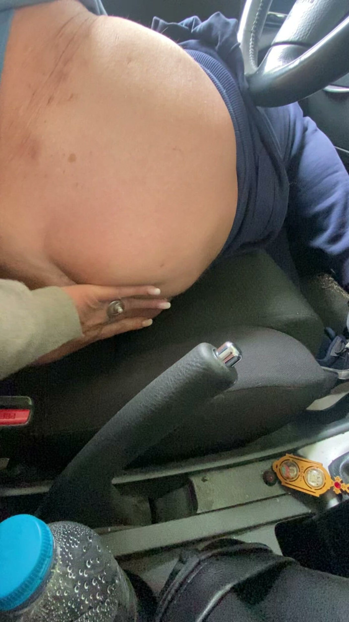 playcouple45: Fingering His Ass in Car