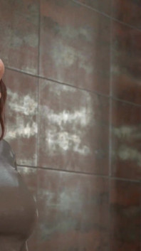 Anna Polina, smerig, zelfs onder de douche