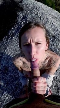 Blowjob Reward After Hiking All Day