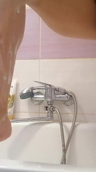 Amateur Wife Shaves Her Legs. Amateur Wife with Hairy Pussy, Big Tits, Big Ass.