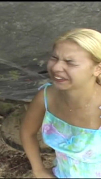 Big Tits Slut Humiliating Piss on Face and in Mouth by Two Big Cocks