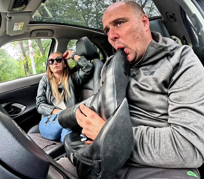 Mistressyammyboots: Worship My Shoes in the Car, Slave - This Is Your...