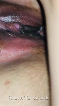 Pinay Teen's Pussy Gets Creamed - Close up
