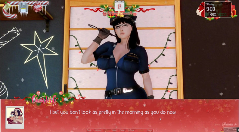 Cumming Gaming: Unlimited christmas [xmas hentai porn play] ep.6 femdom policewoman role play...