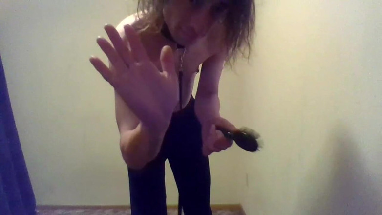 LilTaste: Spanking My Delicious Asshole W/my Hairbrush
