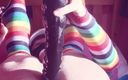 Rainbow Femboy: Nhiều niềm vui hơn với đồ chơi bơm hơi của tôi!