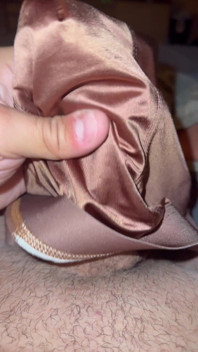 Brown Satin Panties