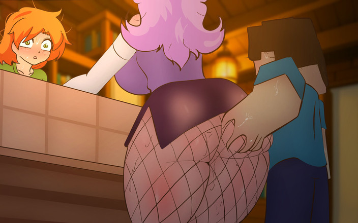 DsAnimation: Completo: minecraft - ¡acosa a una visitante de tienda! Hentai anime Sexo *...