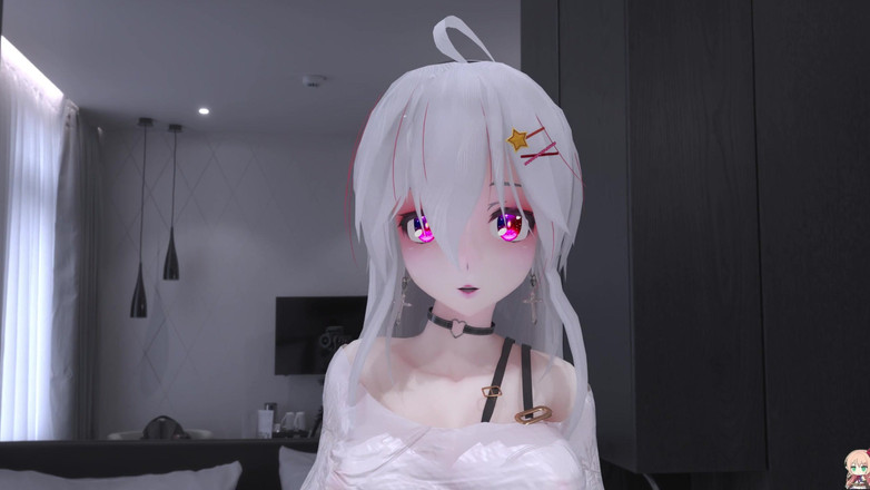 MikuMotion: No.9 크롭 쇼츠; 폭유 밀프 섹시한 문신