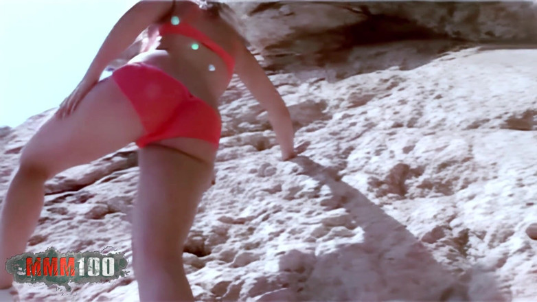MMM100: Jenny One: prsatá španělská Jenny One Striptýz v přírodě