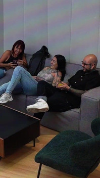 What a! I Fuck My Stepsister's Best Friend Through Ripped Jeans While We Play One