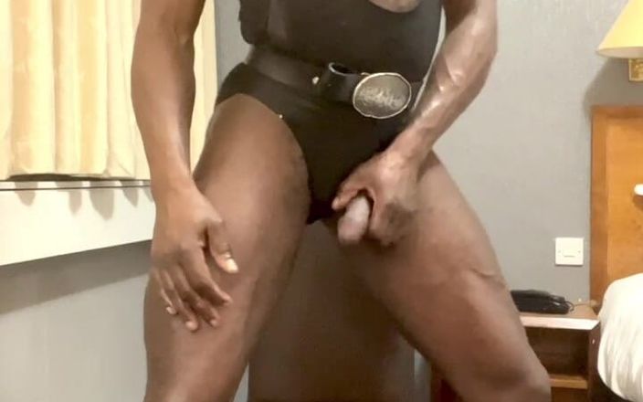 XXL black muscle butt: Freaky Black Bodybuilder Butt Pec &amp;amp; BBC Exhibition