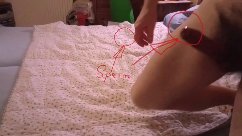 Mark Hannes: Bett Hump Buckel Masturbation