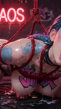 Jinx Shibari Suspension & Floor Bondage Ahegao Compilation