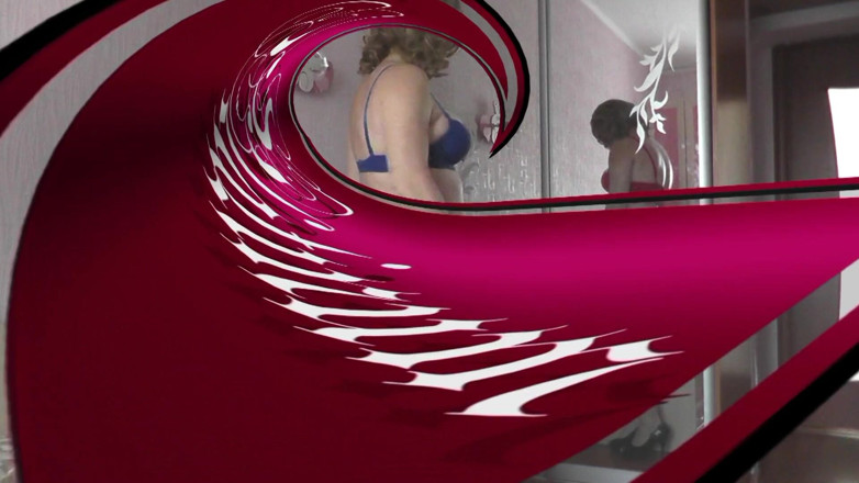 XXX-Platinum: Sexy MILF Masturbates Pussy Along with Her Clone Reflection in...