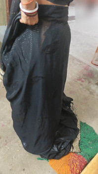 Desi Bhabhi and Black Saree